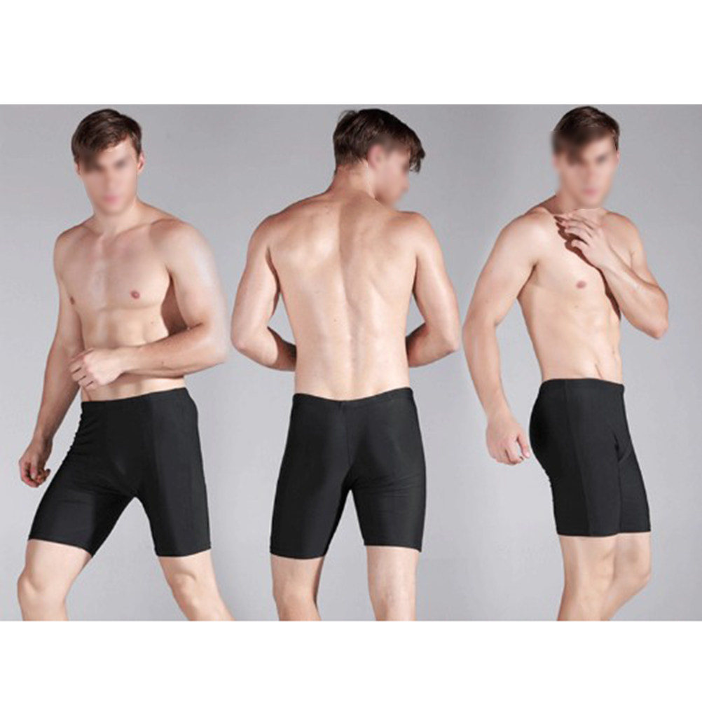 Compression Shorts Athletes - กางเกงว่ายน้ำรัดรูปสำหรับผู้ชาย ทำจากผ้าไนลอนสีดำ แห้งเร็ว เหมาะสำหรับว่ายน้ำ เล่นเซิร์ฟ ฝึกซ้อม
