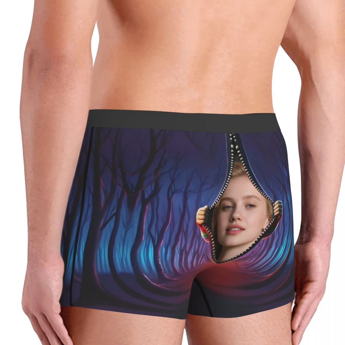 กางเกงบ็อกเซอร์ขาสั้นลายใบหน้า - Boxer Shorts Modal บทวิจารณ์และราคา