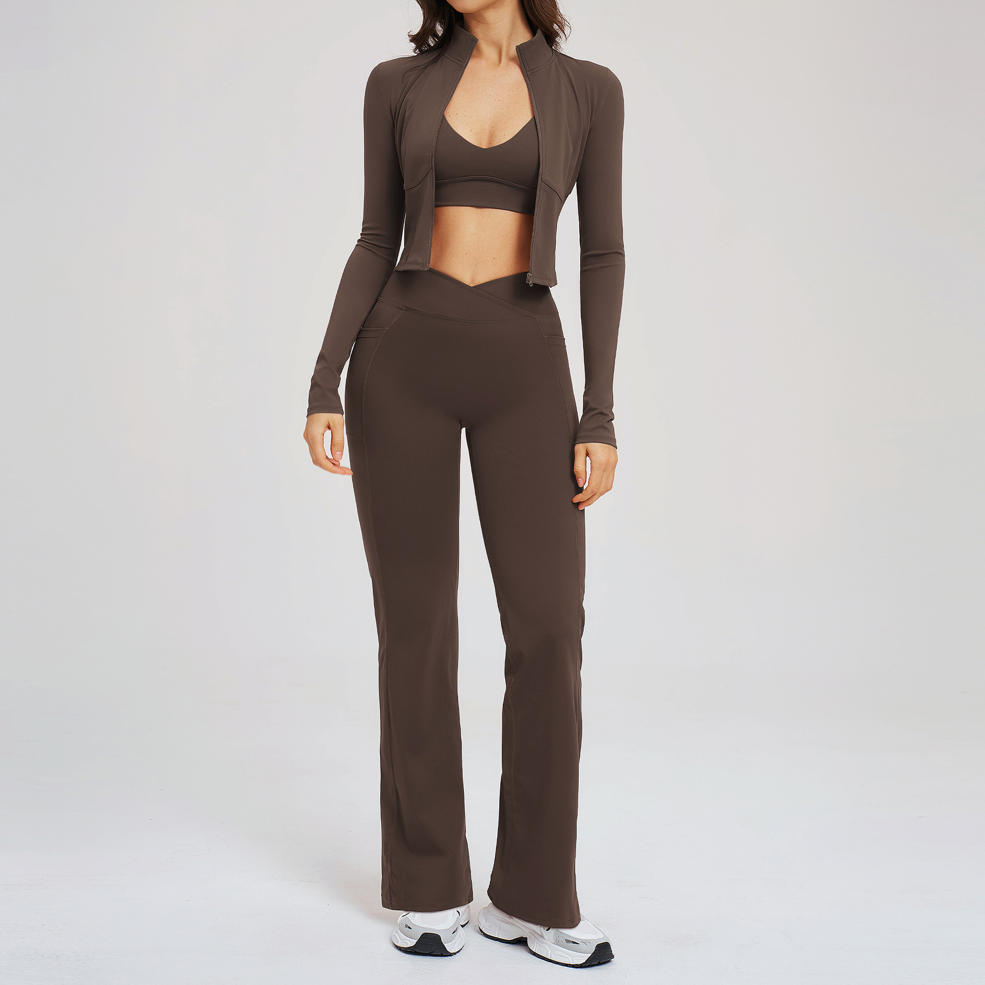 ชุดโยคะ 3 ชิ้น ชุดออกกำลังกายส - Compression Long Pant บทวิจารณ์และราคา