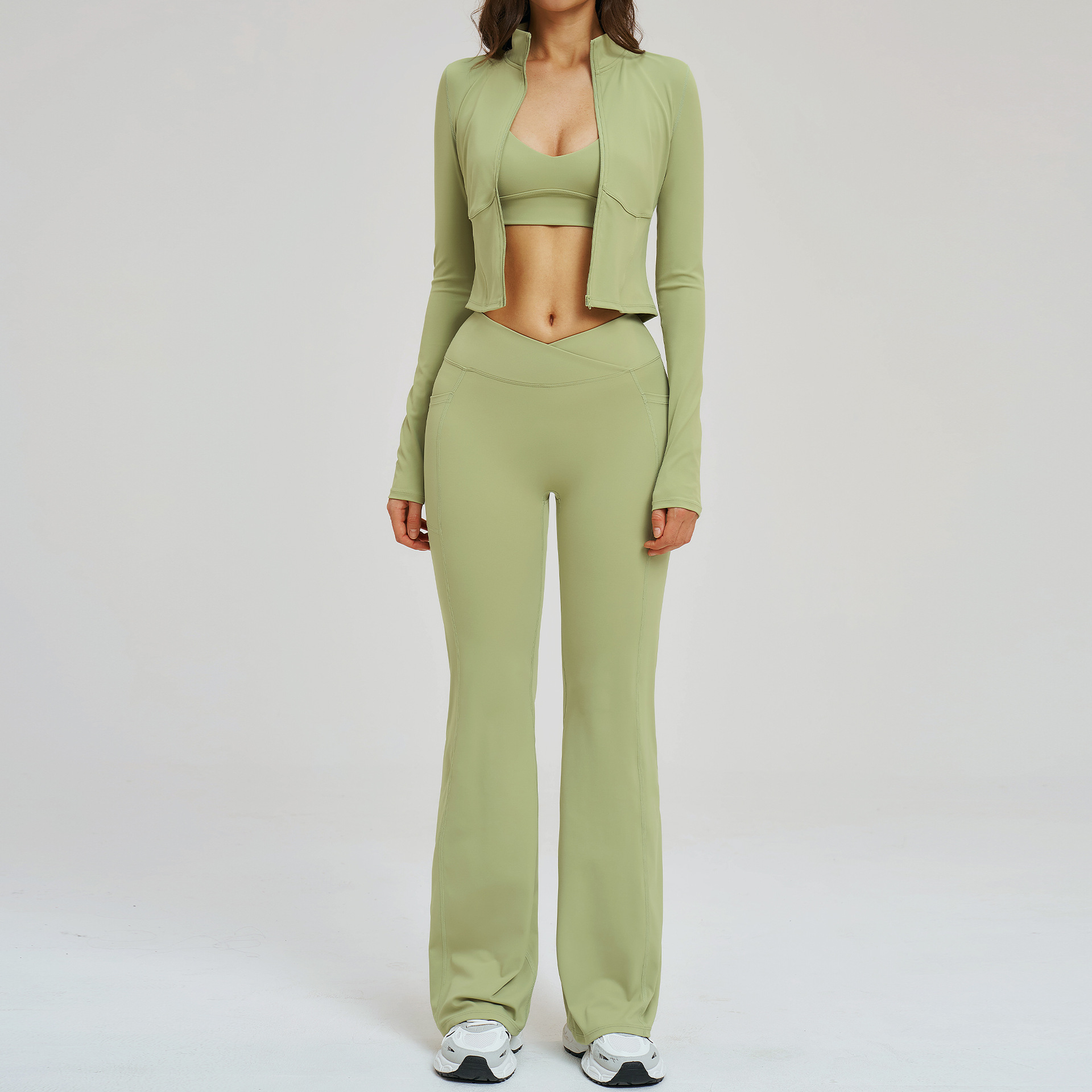 ชุดโยคะ 3 ชิ้น ชุดออกกำลังกายส - Compression Long Pant บทวิจารณ์และราคา