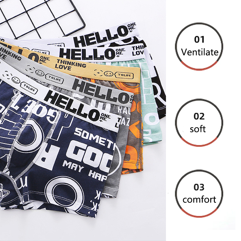 ผู้ชายกางเกงสองแพ็คพิมพ์แบนกาง - Boxer Brief Pack Cotton บทวิจารณ์และราคา